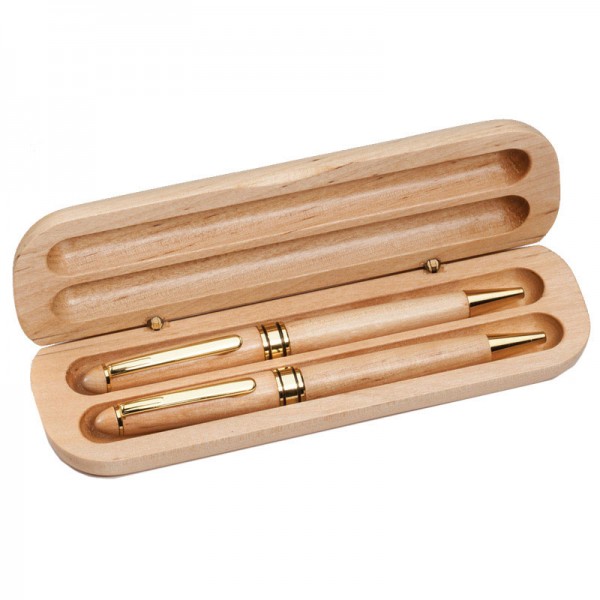Pens and Wooden Case RM34