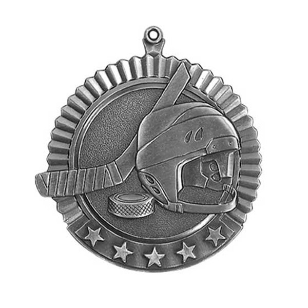 Silver Hockey Medal 2 3/4 in MS36200AS