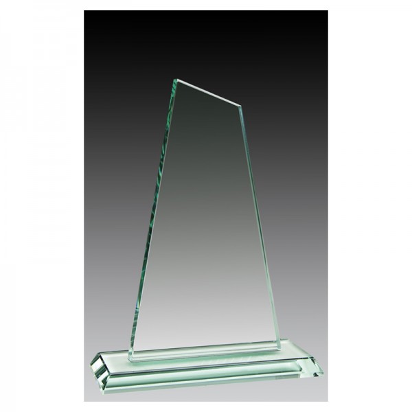 Jade Glass Trophy 6.75" H - GL10117A