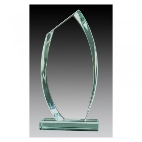 Jade Glass Trophy 7" H - GL15110A