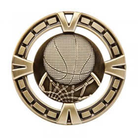 Gold Basketball Medal 2.5" - MSP403G