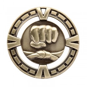 Gold Martial Arts Medal 2.5" - MSP411G