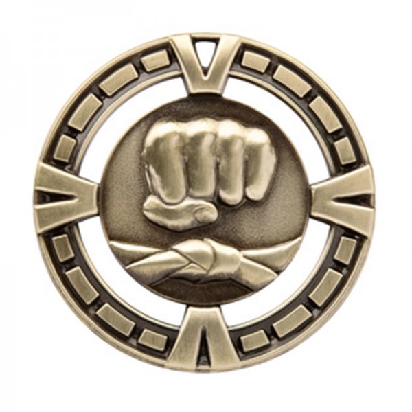 Gold Martial Arts Medal 2.5" - MSP411G
