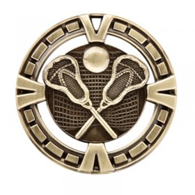 Gold Lacrosse Medal 2.5" - MSP428G