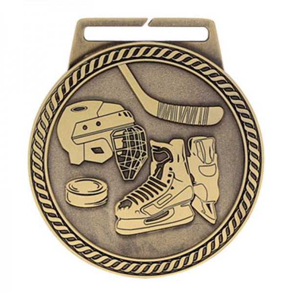Gold Hockey Medal 3" - MSJ810G