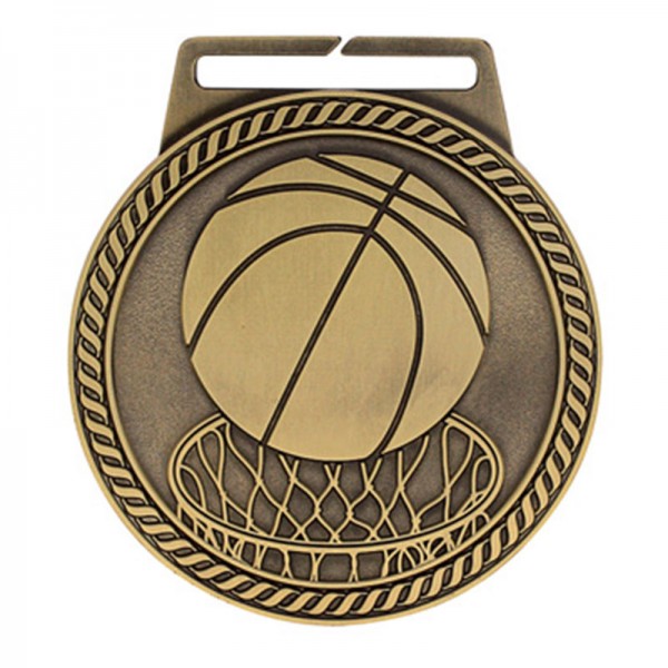 Gold Basketball Medal 3" - MSJ803G