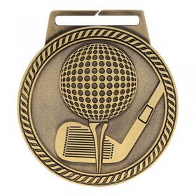 Médaille Or Golf 3 po MSJ807G