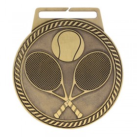 Gold Tennis Medal 3" - MSJ815G