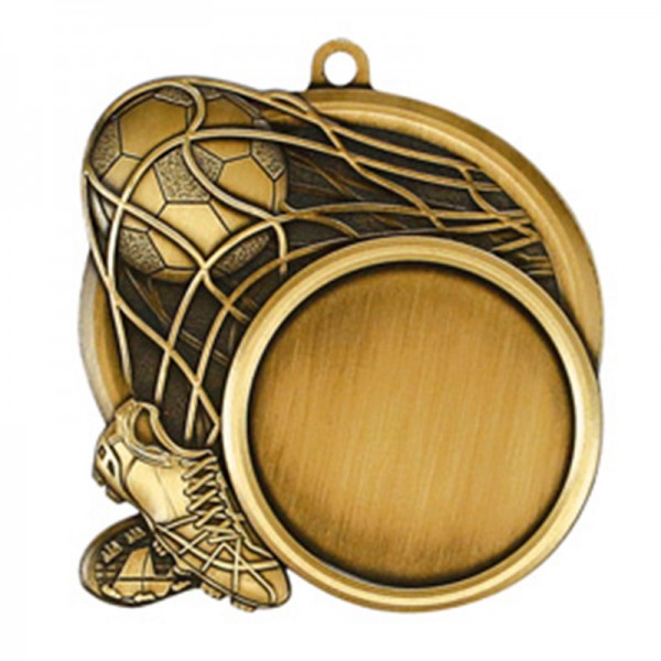 Gold Soccer Medal 2.5" - MSI-2513G front