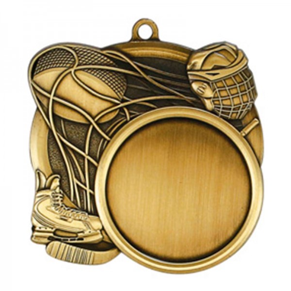Gold Hockey Medal 2.5" - MSI-2510G