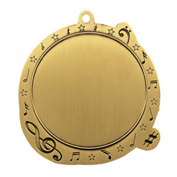 Gold Music Medal 2.5" - MSI-2530G back
