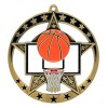 Gold Basketball Medal 2.75" - MSE634G