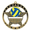 Gold Volleyball Medal 2.75" - MSE639G