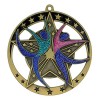 Gold Dance Medal 2.75" - MSE677G