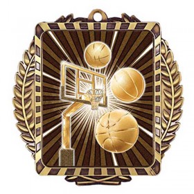 Médaille Basketball Or 3.5" - MML6003G
