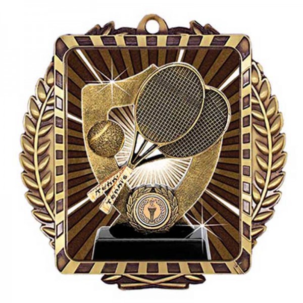 Médaille Tennis Or 3.5" - MML6015G