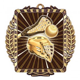 Médaille Or Lacrosse 3 1/2 po MML6028G