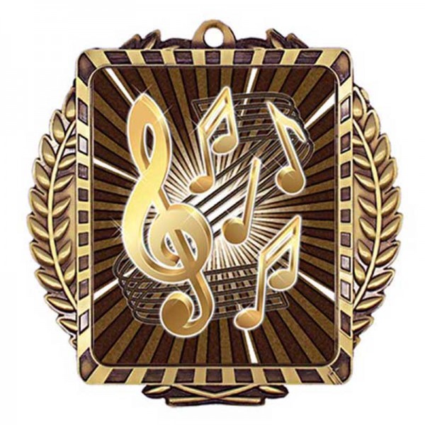 Gold Music Medal 3.5" - MML6030G