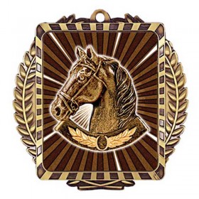 Médaille Or Équitation 3 1/2 po MML6043G