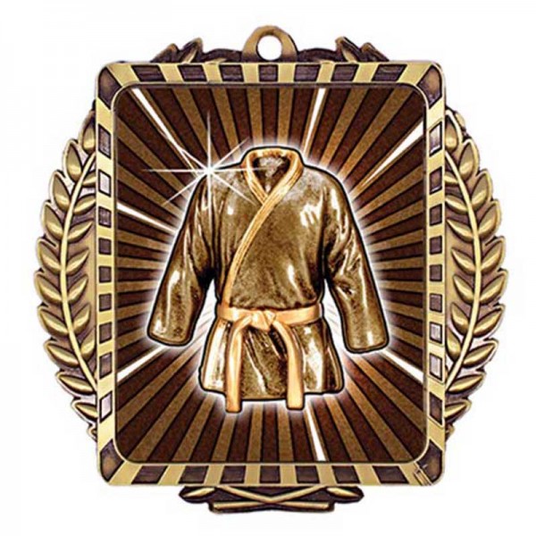 Médaille Arts Martiaux Or 3.5" - MML6051G