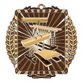 Gold Gymnastics Medal 3.5" - MML6052G