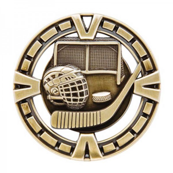 Gold Hockey Medal 2.5" - MSP410G
