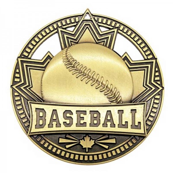 Gold Baseball Medal 2.75" - MSN502G