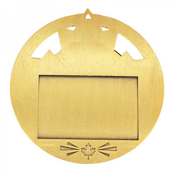 Gold Baseball Medal 2.75" - MSN502G back