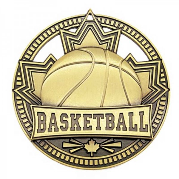 Gold Basketball Medal 2.75" - MSN503G
