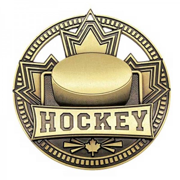 Médaille Or Hockey 2 3/4 po MSN510G