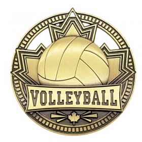 Médaille Or Volleyball 2 3/4 po MSN517G