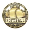 Gold Softball Medal 2.75" - MSN526G