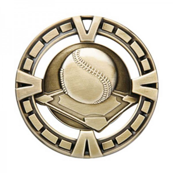 Gold Baseball Medal 2.5" - MSP402G