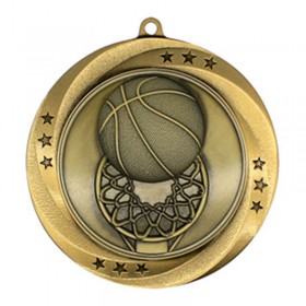 Médaille Or Basketball 2 3/4 po MMI54903G