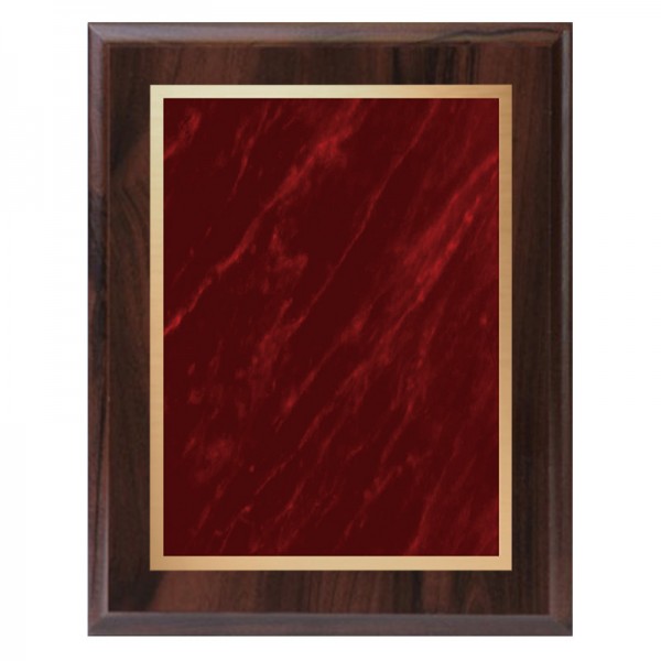 Cherrywood Plaque - Marble Mist Series PLV465-CW-RED-CLEAN
