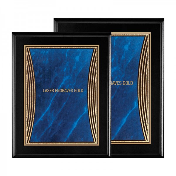 Plaque 8 x 10 Noire et Bleue PLV555E-BK-BU formats