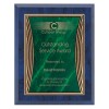 Blue and Green Tribute Plaque PLV555BL-GR