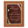 Maple and Red Star Plaque PLV562-MAPLE-RED