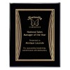 Black and Gold Tribute Plaque PPF568-BK