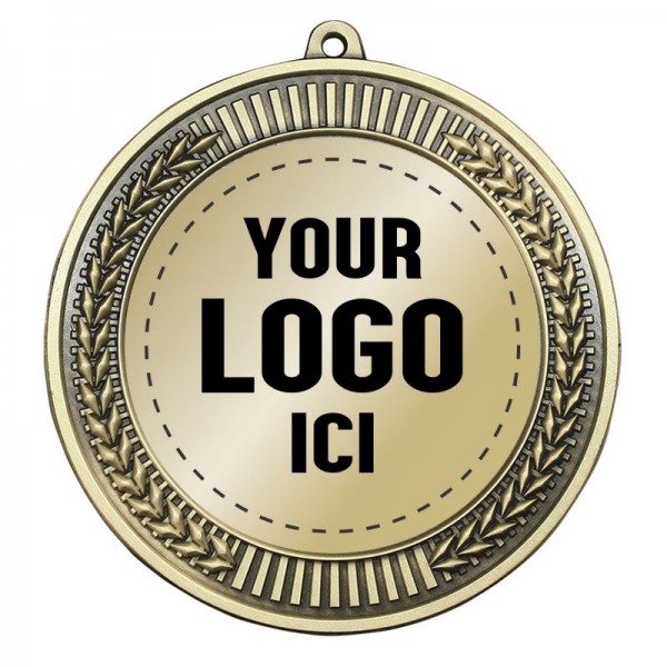 Médaille Or avec Logo 2.75" - MMI563G logo