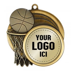 Médaille Basketball Or 2.5" - MSI-2503G logo