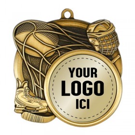 Gold Hockey Medal 2.5" - MSI-2510G logo