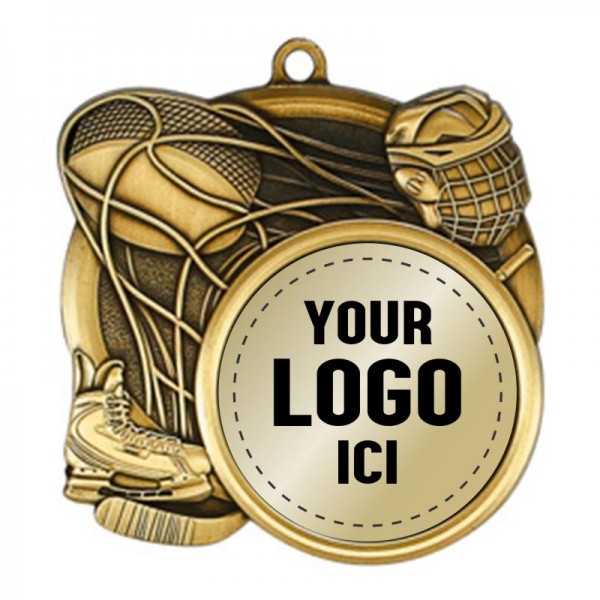 Médaille Hockey Or 2.5" - MSI-2510G logo