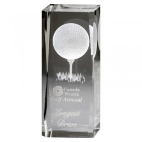 Crystal Golf Trophy 4.75" H - GCY107