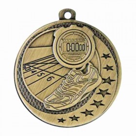 Médaille Course à Pied Or 2 po MSQ16G