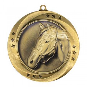 Gold Equestrian Medal 2.75" - MMI54943G