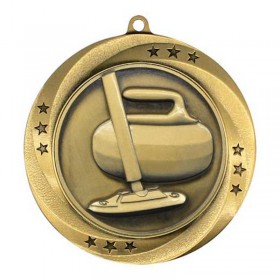 Curling Gold Medal 2 3/4 in MMI54947G