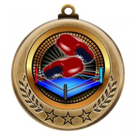 Gold Boxing Medal 2.75" - MMI4770G-PGS009