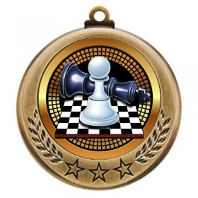 Gold Chess Medal 2.75" - MMI4770G-PGS011