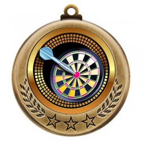 Médaille Or Fléchettes 2 3/4 po MMI4770-PGS014